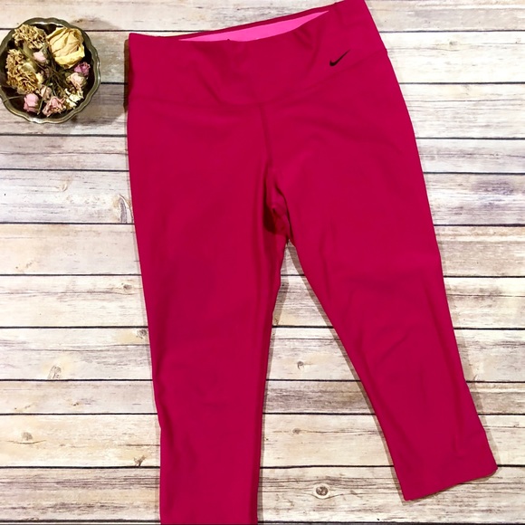 Nike Pants - Nike | Pink Crop Leggings